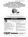 DOL & DOA UL60601-1 Recognized Vacuum Pumps and Compressors Operation & Maintenance Manual